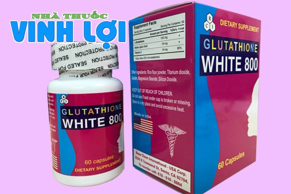 Liều dùng White Glutathione 800