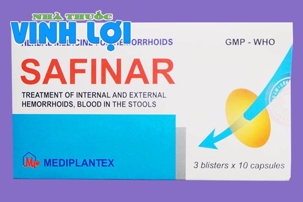 Cách sử dụng thuốc tiêu trĩ Safinar