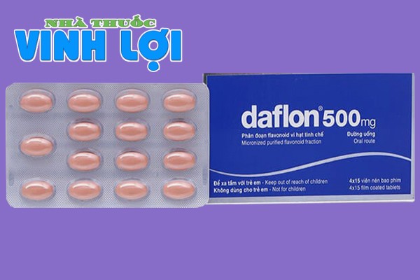 Hình ảnh hộp và vỉ thuốc Daflon 500mg
