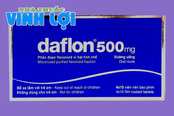 Mặt trước hộp thuốc Daflon