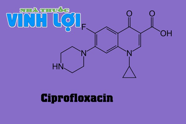 Công thức cấu tạo của Ciprofloxacin