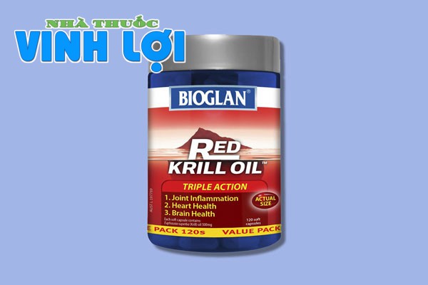 Thuốc trị đau nhức xương khớp Bioglan Red Krill Oil của Úc