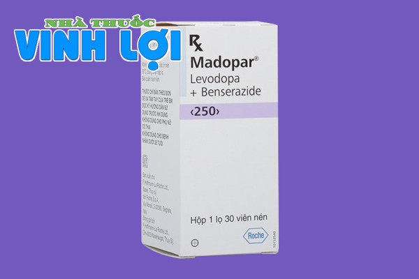 Hình ảnh hộp thuốc Madopar 250mg