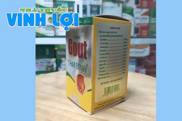 Gout Tâm Bình - thực phẩm chức năng hỗ trợ điều trị bệnh Gout
