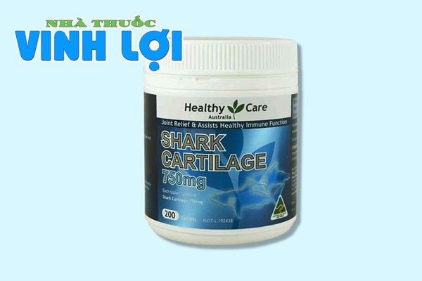 Sụn cá mập Úc Healthy Care Shark Cartilage 750mg