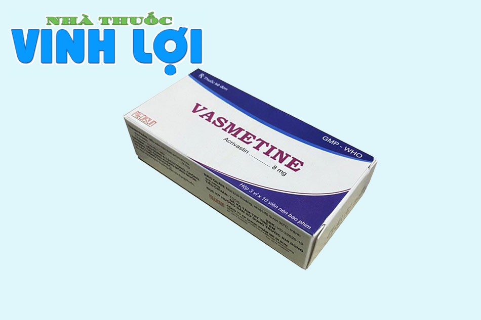 Giá bán của Vasmetine 8mg
