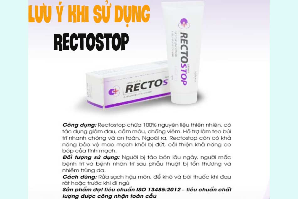 Lưu ý khi sử dụng Rectostop