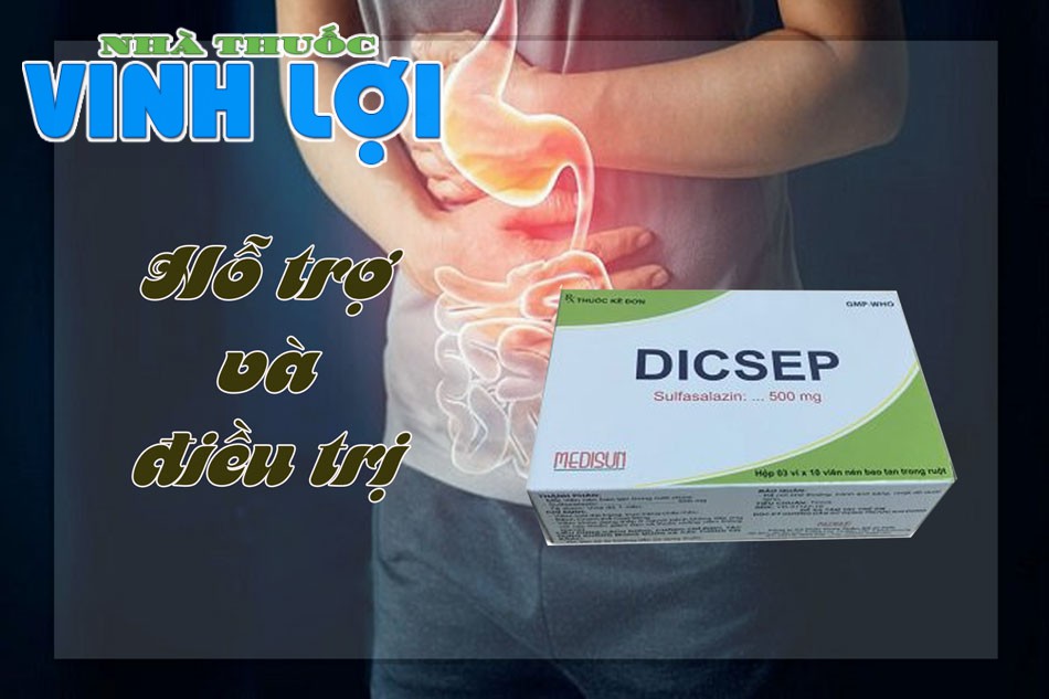 Dicsep có tác dụng cải thiện nhanh chóng các triệu chứng về viêm loét dạ dày, tá tràng, giảm sưng đau ở ruột, chảy máu trực tràng