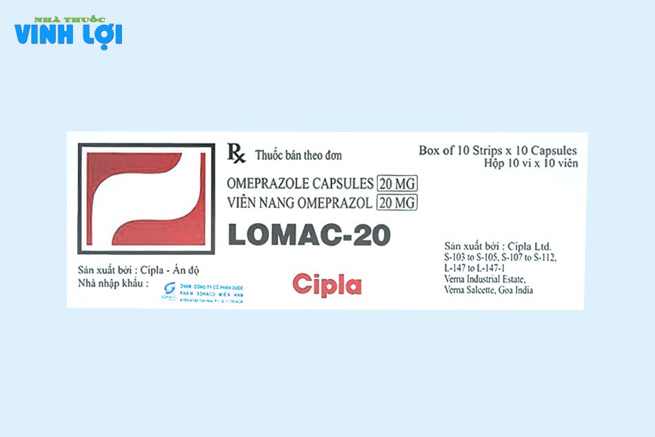 Tương tác thuốc Lomac 20mg