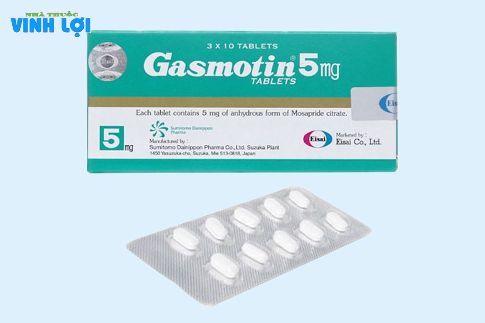 Liều dùng thuốc Gasmotin 5mg