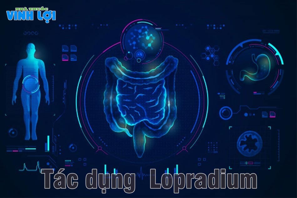 Lopradium giúp giảm triệu chứng tiêu chảy cấp và tiêu chảy mạn