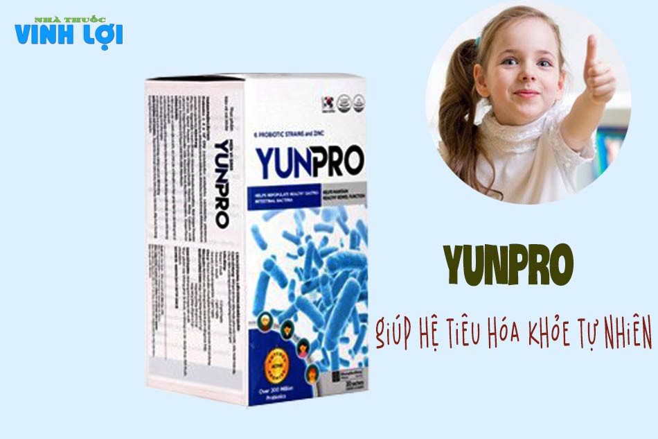 Tác dụng của men vi sinh Yunpro