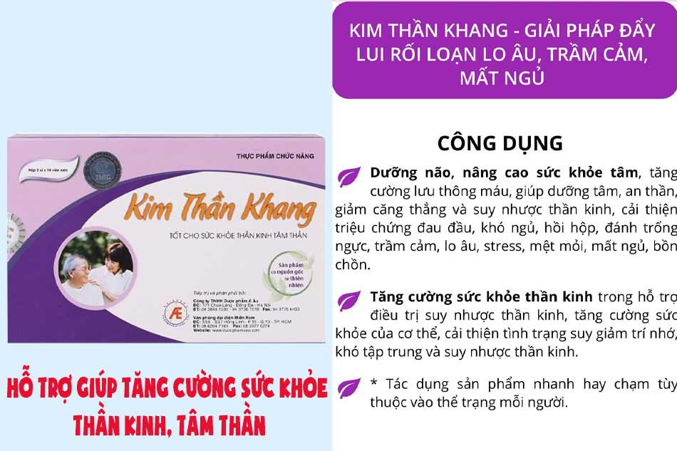 Tác dụng của Kim Thần Khang