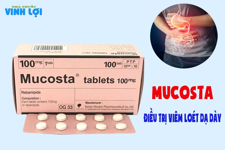 Tác dụng của Mucosta Tablets 100mg