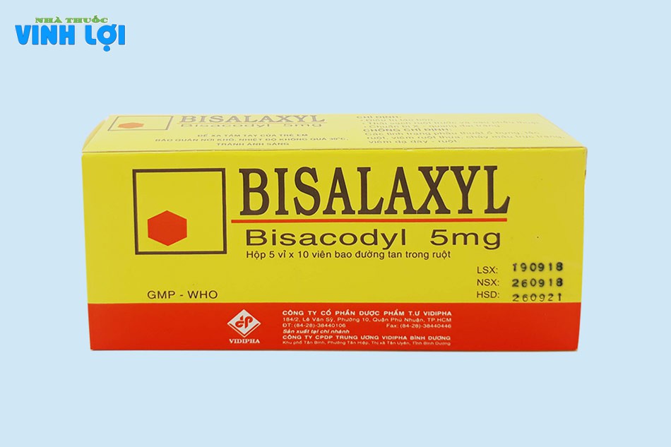 Hình ảnh hộp thuốc Bisalaxyl 5mg