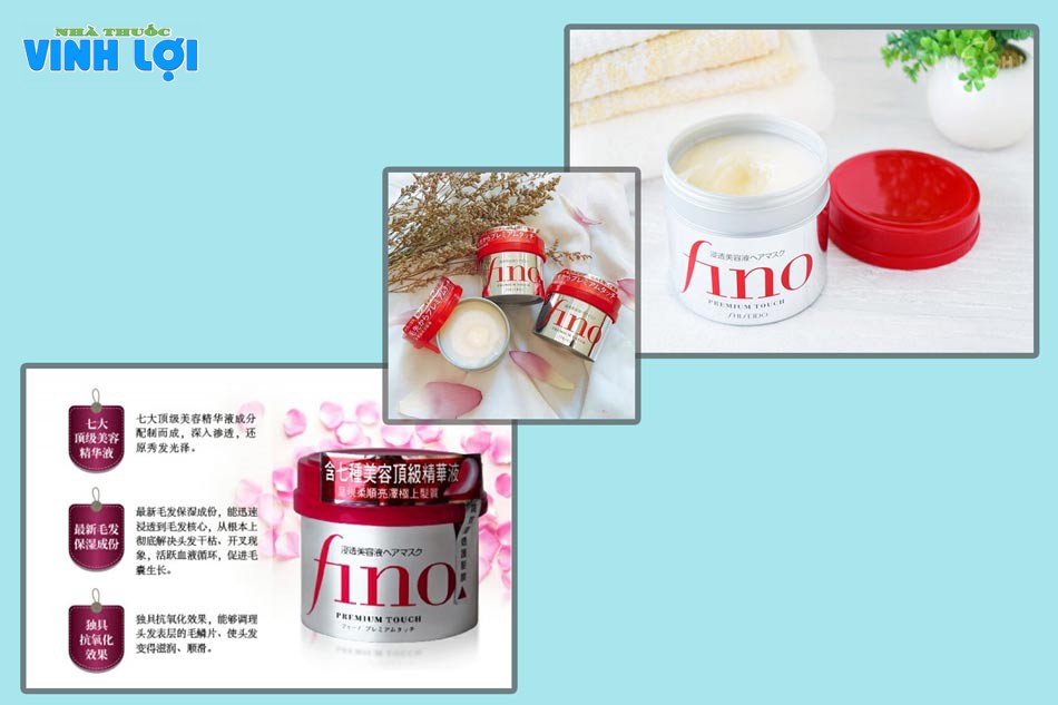 Kem hấp tóc và ủ Fino Shiseido dung tích 230ml đem lại những hiệu quả cho mái tóc đẹp