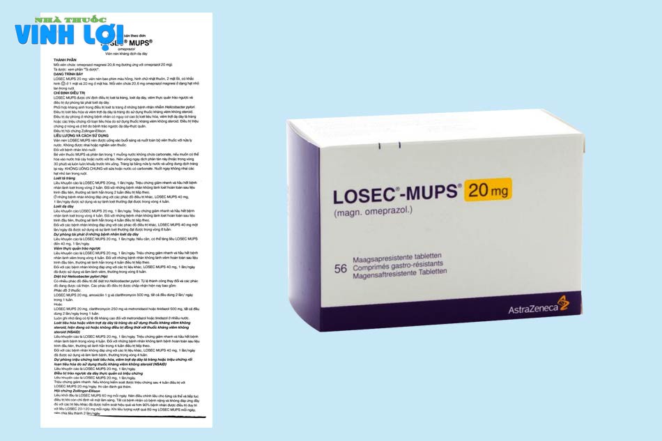 Hướng dẫn cách dùng thuốc Losec mups