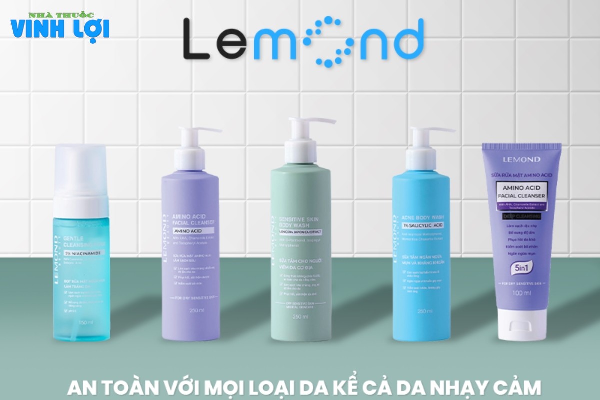 Bên cạnh Lemond Acne Body Wash hãng còn có các sản phẩm chăm sóc da khác
