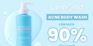 Review sữa tắm kháng khuẩn giảm mụn lưng Lemond Acne Body Wash có tốt không? Có nên mua không?
