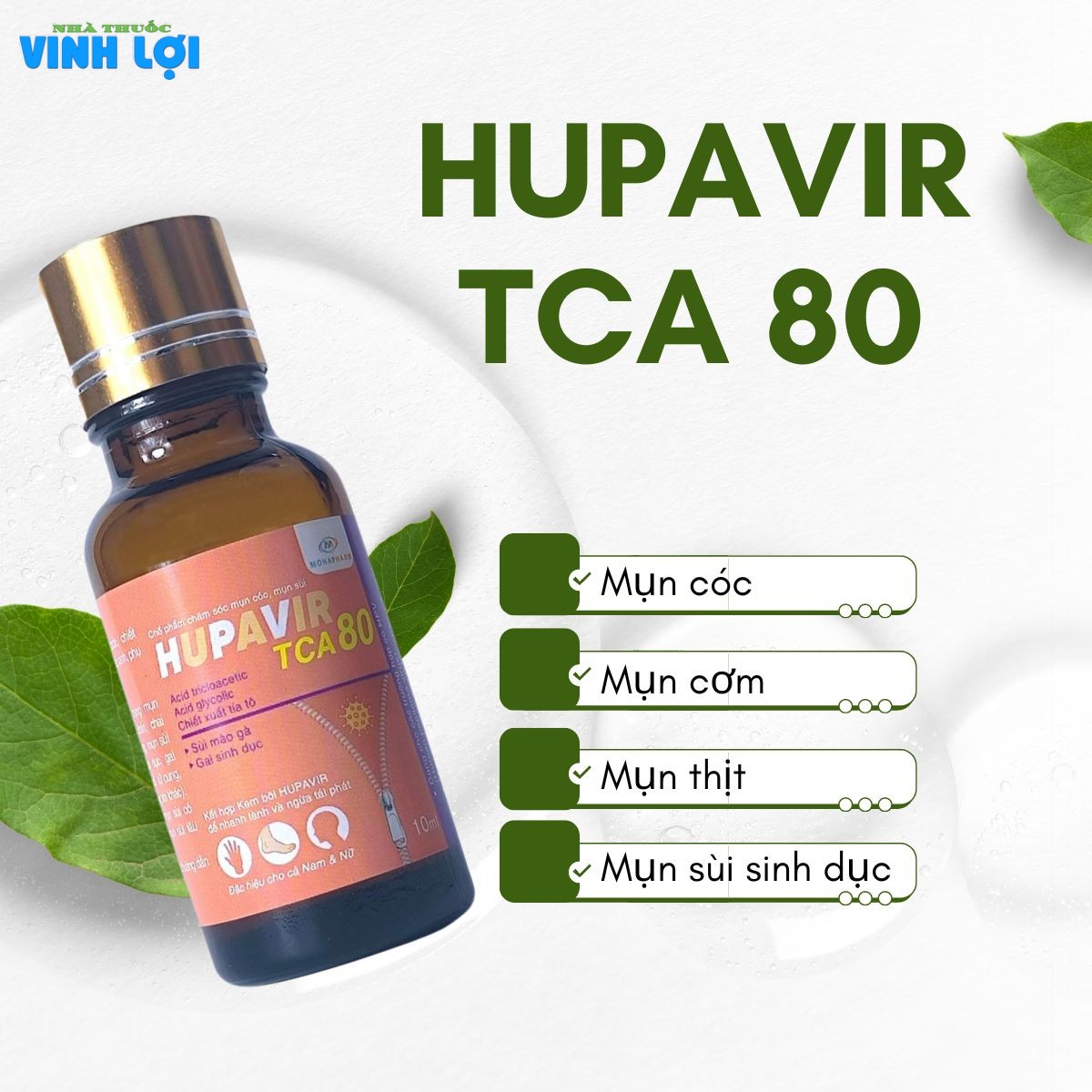 Công dụng của HUPAVIR TCA 80