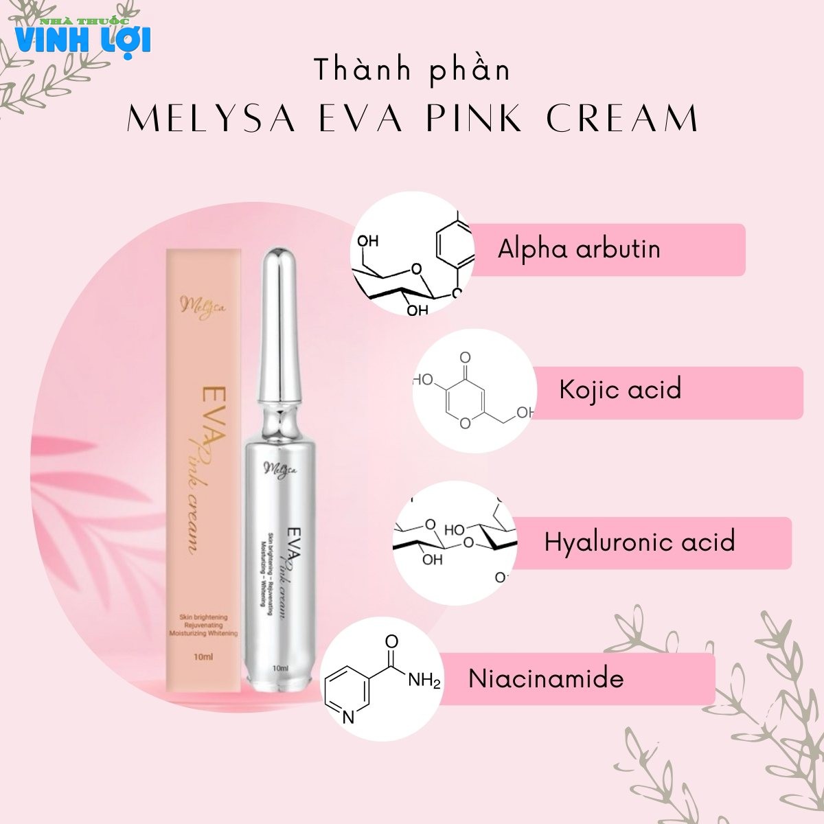 Melysa Eva Pink Cream