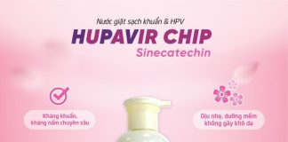 Nước Giặt Sạch Khuẩn & HPV Hupavir Chip