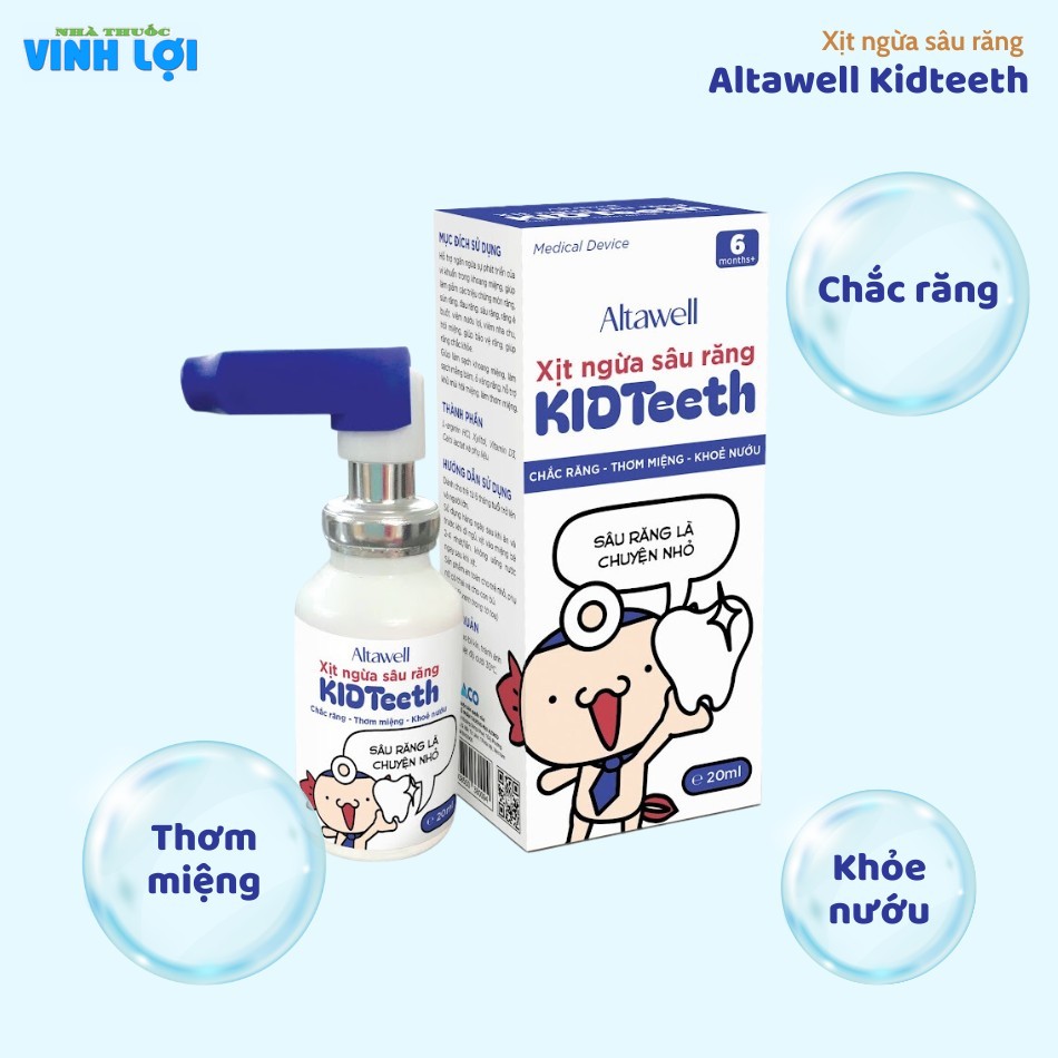 Tại sao nên lựa chọn Xịt ngừa sâu răng Altawell Kidteeth