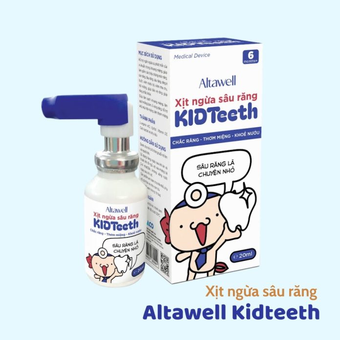 Xịt ngừa sâu răng Altawell Kidteeth: Bảo vệ sức khỏe răng miệng cho bé