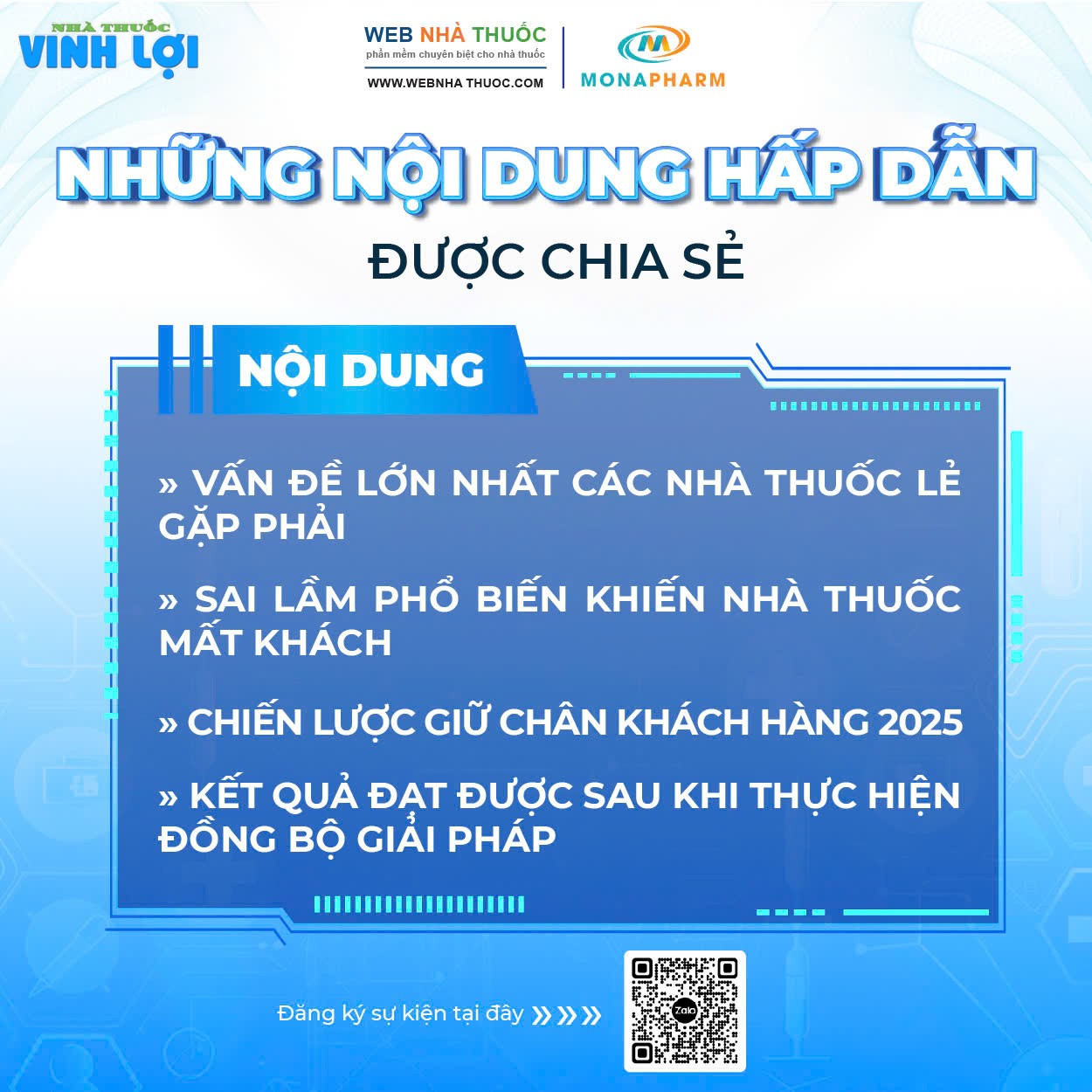 Nội dung hấp dẫn của chuỗi hội thảo