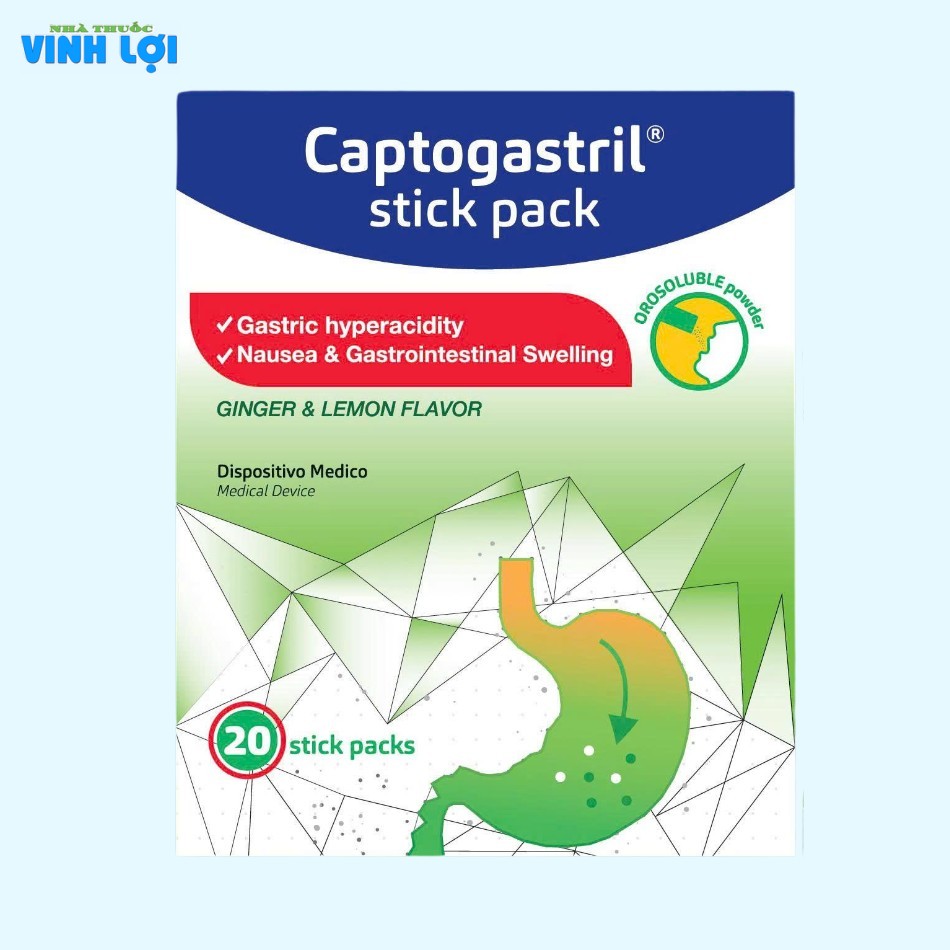 Công dụng và tác dụng của Captogastril