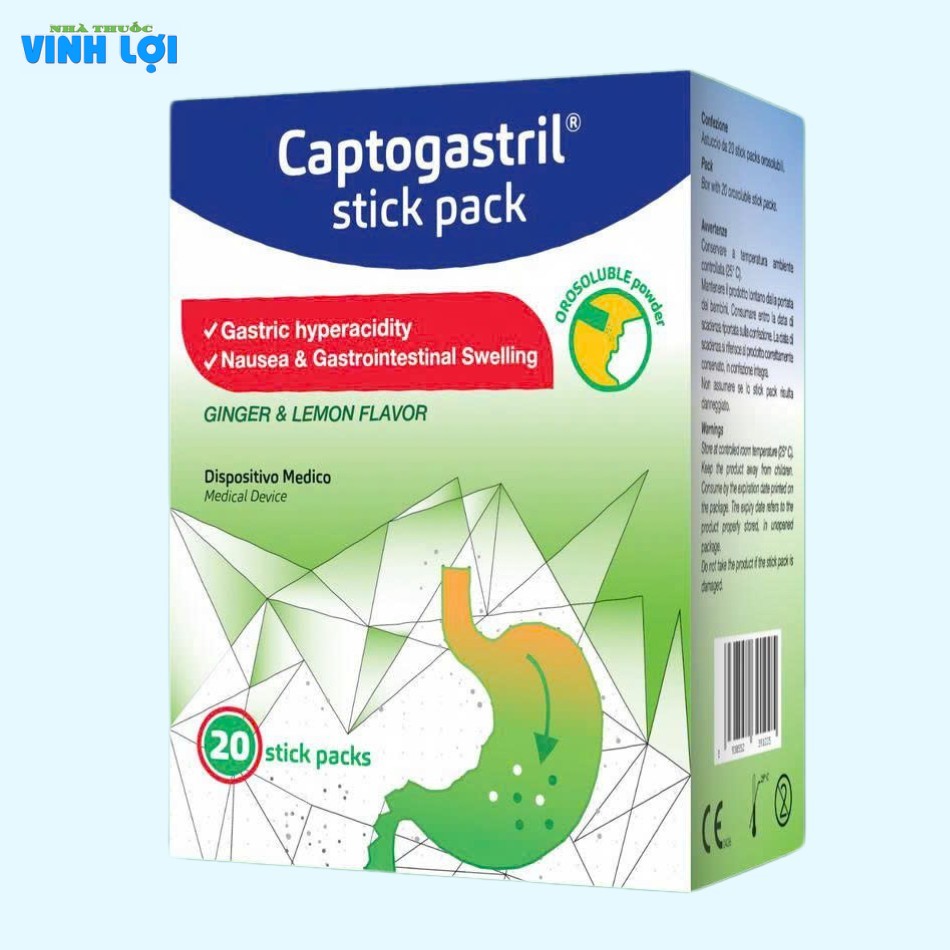 Lưu ý và thận trọng khi sử dụng Captogastril