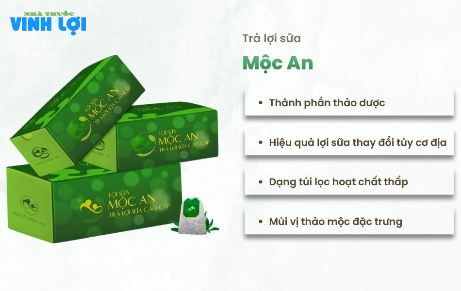 Trà lợi sữa Mộc An