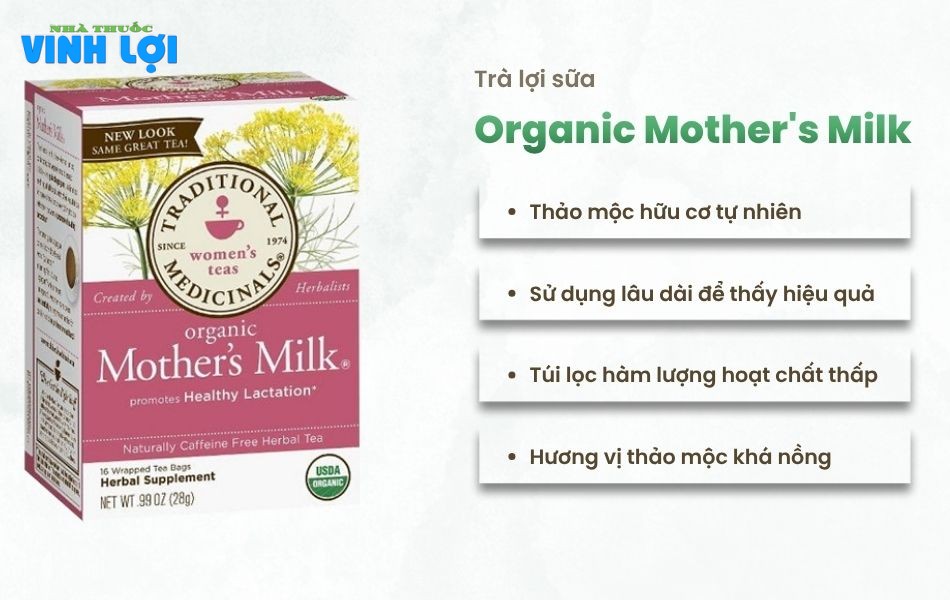Trà lợi sữa Organic Mother’s Milk