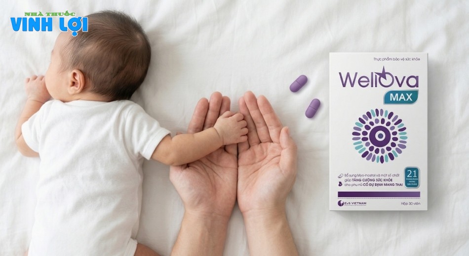 WellOva Max là viên uống bổ trứng được nhiều mẹ đánh giá cao về chất lượng